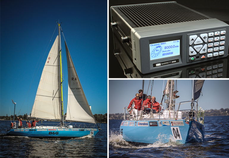 Barrett supported Jon's world voyage by supplying a number of HF communication devices.