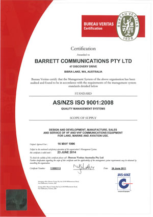 Bureau Veritas Certificate ISO9001-2008